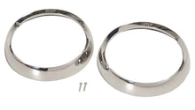 Load image into Gallery viewer, Kentrol Headlight Bezels Jeep Wrangler CJ (1972-1986) Pair - Polished or Black - Polished Alternate Image