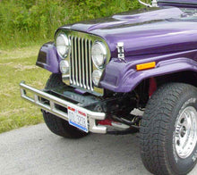 Load image into Gallery viewer, Kentrol Headlight Bezels Jeep Wrangler CJ (1972-1986) Pair - Polished or Black - Polished Alternate Image