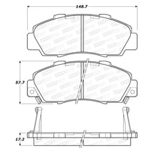 Load image into Gallery viewer, 114.85 StopTech Brake Pads Acura NSX (91-05) Legend (93-95) [Front w/ Shims &amp; Hardware] Street or Sport - Redline360 Alternate Image