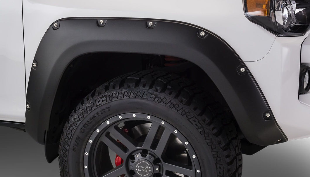 315.99 Bushwacker Rivet Style Fender Flares Toyota 4Runner Non Limited (14-20) Front & Rear - Redline360