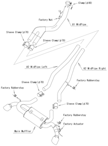 2199.95 HKS Hi Power Exhaust Toyota Supra A90 GR [Burnt Blue Tips] (2020-2021) 31014-KT001 - Redline360