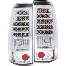 Load image into Gallery viewer, 225.47 Anzo LED Tail Lights Chevy Silverado 1500/2500 (03-06) 1500/2500/3500 Single Rear Wheels (04-07) Red/Clear / Clear/Chrome / Clear/Black - Redline360 Alternate Image