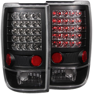 225.47 Anzo LED Tail Lights Ford Expedition (1997-2002) Clear Lens / Black Housing - 311021 - Redline360