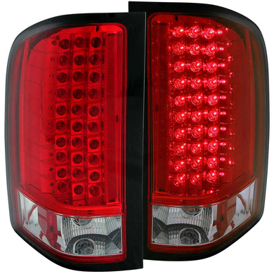 376.76 Anzo LED Tail Lights Chevy Silverado 1500 (07-13) 2500HD/3500HD (07-14) Red or Clear Lens - Redline360