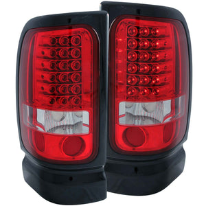 218.38 Anzo LED Tail Lights Dodge Ram 1500/2500/3500 (94-01) Sport Model (94-98) Red/Clear / Clear  / Smoke Lens - Redline360