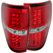 Load image into Gallery viewer, Anzo LED Tail Lights Ford F150 (2009-2014) Black or Chrome Housing - Non-G2 / Red/Clear Alternate Image