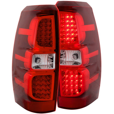 297.99 Anzo LED Tail Lights Chevy Avalanche (2007-2013) Red/Clear Lens - 311143 - Redline360