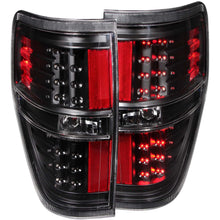 Load image into Gallery viewer, Anzo LED Tail Lights Ford F150 (2009-2014) Black or Chrome Housing - Non-G2 / Clear Lens/Black Alternate Image