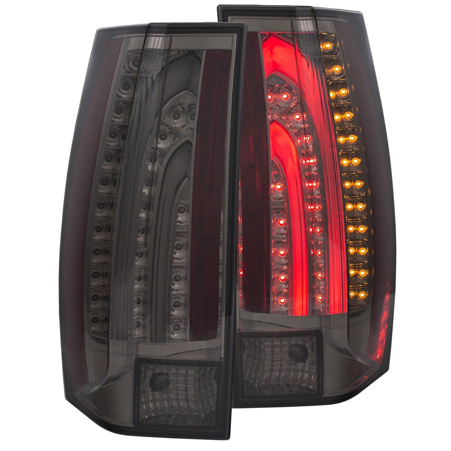 Anzo LED Tail Lights Chevy Suburban / Tahoe (07-13) [Escalade Style] Chrome  or Black Housing