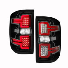Load image into Gallery viewer, Anzo LED Tail Lights Chevy Silverado 1500/2500HD/3500HD (14-18) Sequential Turn Signal - Smoke / Clear - Clear Lens/Black Alternate Image