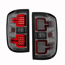 Load image into Gallery viewer, Anzo LED Tail Lights Chevy Silverado 1500/2500HD/3500HD (14-18) Sequential Turn Signal - Smoke / Clear - Smoked Lens/Black Alternate Image