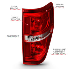 Load image into Gallery viewer, Anzo Tail Lights Ford F150 (09-14) [Euro Style w/ Red/Clear Lens] 311299 - Default Title Alternate Image