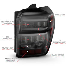 Load image into Gallery viewer, Anzo Tail Lights Toyota 4Runner (14-23) 5th Gen - Sequential Turn LED - Black / Smoked Alternate Image