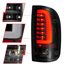 Load image into Gallery viewer, Anzo LED Tail Lights Toyota Tacoma (1995-2000) Black w/ White LED C-Bar Alternate Image