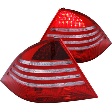 193.57 Anzo LED Tail Lights Mercedes S-Class W220 (00-05) Red/Clear or Red/Smoke Lens - Redline360