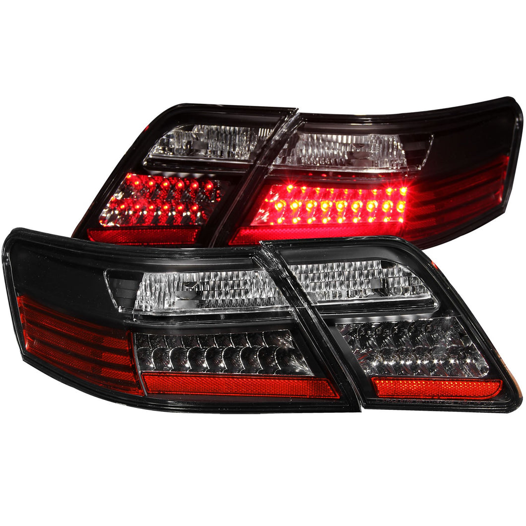 328.06 Anzo LED Tail Lights Toyota Camry (2007-2009) Clear Lens / Black Housing - 321163 - Redline360