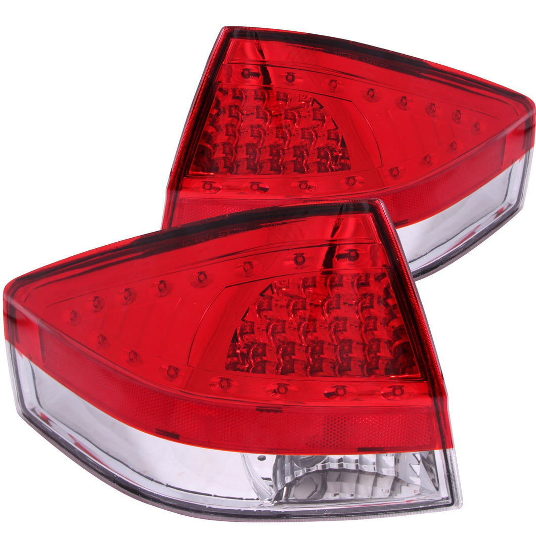 273.70 Anzo LED Tail Lights Ford Focus (2008-2011) Red/Clear Lens - 321197 - Redline360