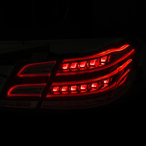 570.40 Anzo LED Tail Lights Mercedes E-Class W212 (10-13) Red/Clear Lens - 321331 - Redline360