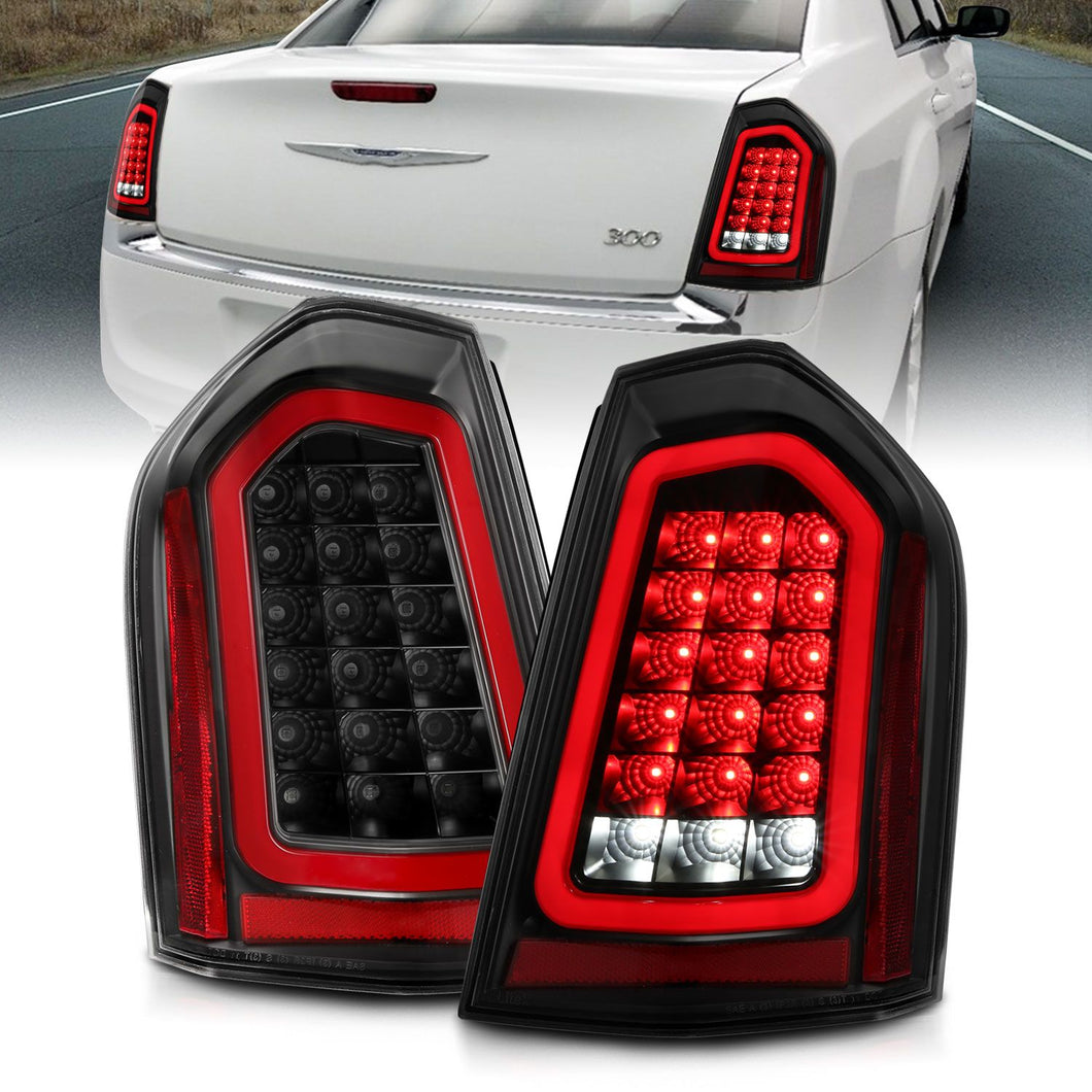 Anzo LED Tail Lights Chrysler 300 (2011-2014) Sequential Signal -  Black or Chrome