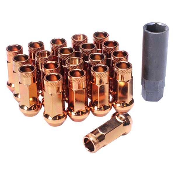 thumbnail image 2 of Muteki SR48 Open End Lug Nuts – 12x1.25, Acorn, Forged Steel, 20-Pack (Neo Chrome) 2 of 5