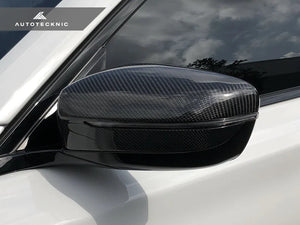 Autotecknic Replacement Mirror Covers BMW 5 Series G30 (17-18) Carbon Fiber