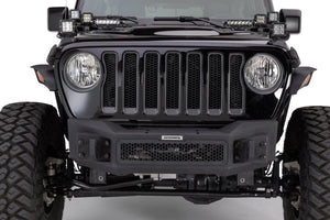 687.95 Go Rhino Rockline Front Bumper Jeep Gladiator JT (2020, 2021) - Stubby / Winch & LED Ready - Redline360