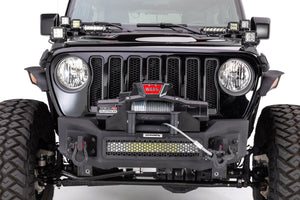 687.95 Go Rhino Rockline Front Bumper Jeep Gladiator JT (2020, 2021) - Stubby / Winch & LED Ready - Redline360