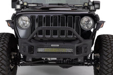 Load image into Gallery viewer, Go Rhino Rockline Front Bumper Jeep Wrangler JK (2018) - Stubby w/ Over rider Light Mount Bar / Winch &amp; LED Ready - Default Title Alternate Image