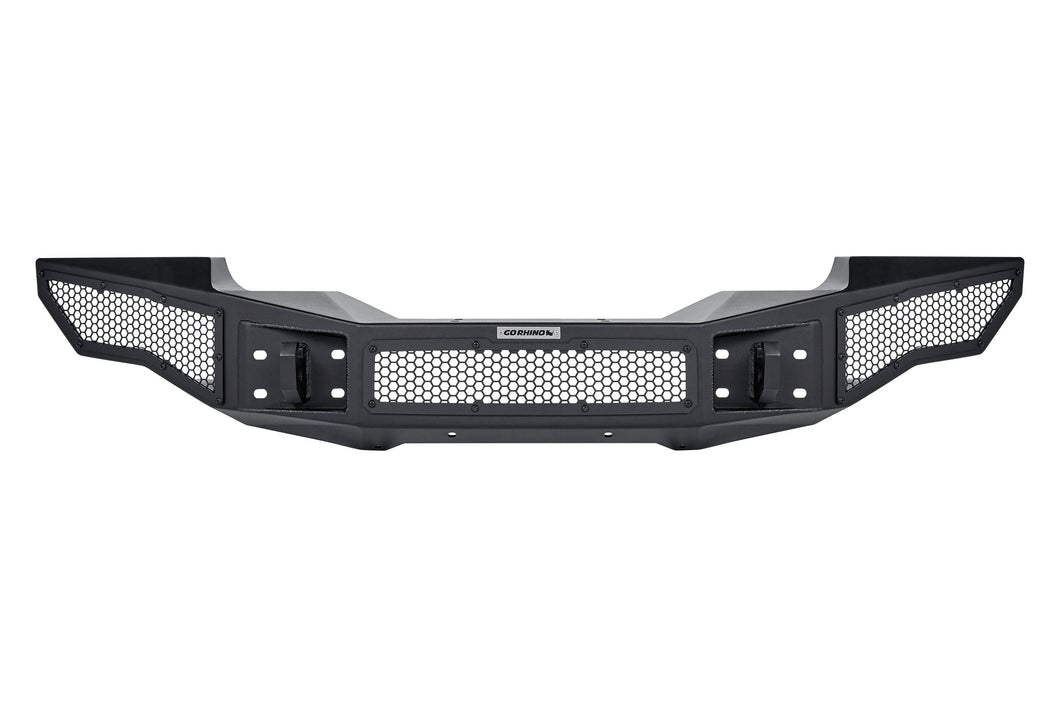 664.07 Go Rhino Rockline Front Bumper Jeep Gladiator JT (2020-2021) - Full Width / Winch & LED Ready - Redline360