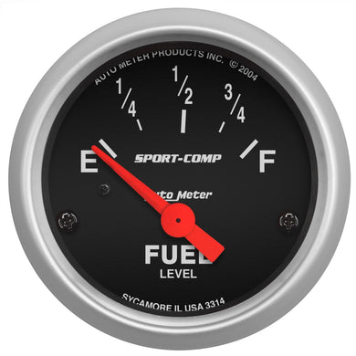 65.95 AutoMeter Sport-Comp In-Dash Fuel Level Gauge (2-1/16