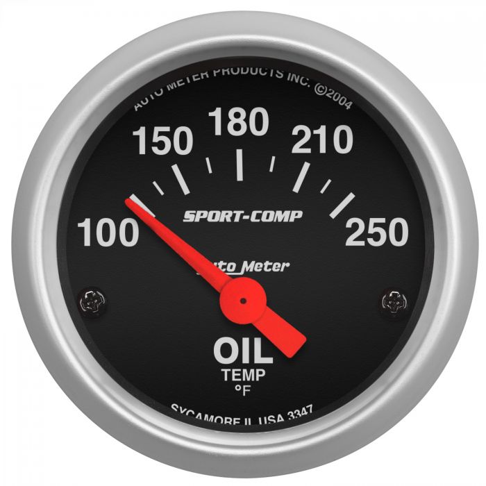 83.86 Autometer Sport-Comp Series Air-Core Oil Temperature Gauge (2-1/16