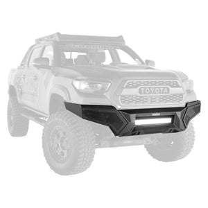 1429.95 Go Rhino Element Front Bumper Toyota Tacoma (16-22) w/ Power Actuated Hide-Away or Fixed Light Bar Mount - Redline360