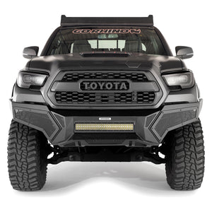 1429.95 Go Rhino Element Front Bumper Toyota Tacoma (16-22) w/ Power Actuated Hide-Away or Fixed Light Bar Mount - Redline360