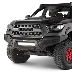 1429.95 Go Rhino Element Front Bumper Toyota Tacoma (16-22) w/ Power Actuated Hide-Away or Fixed Light Bar Mount - Redline360