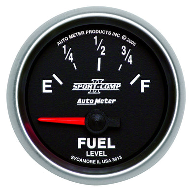 82.95 AutoMeter Sport-Comp II In-Dash Fuel Gauge (2-1/16