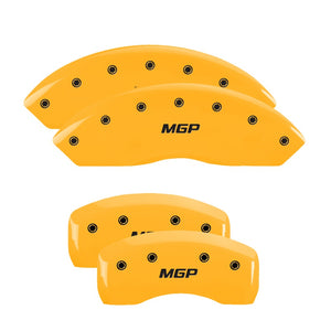229.00 MGP Brake Caliper Covers Infiniti FX50 / Q60 / QX70 (2009-2015) Red / Yellow / Black - Redline360