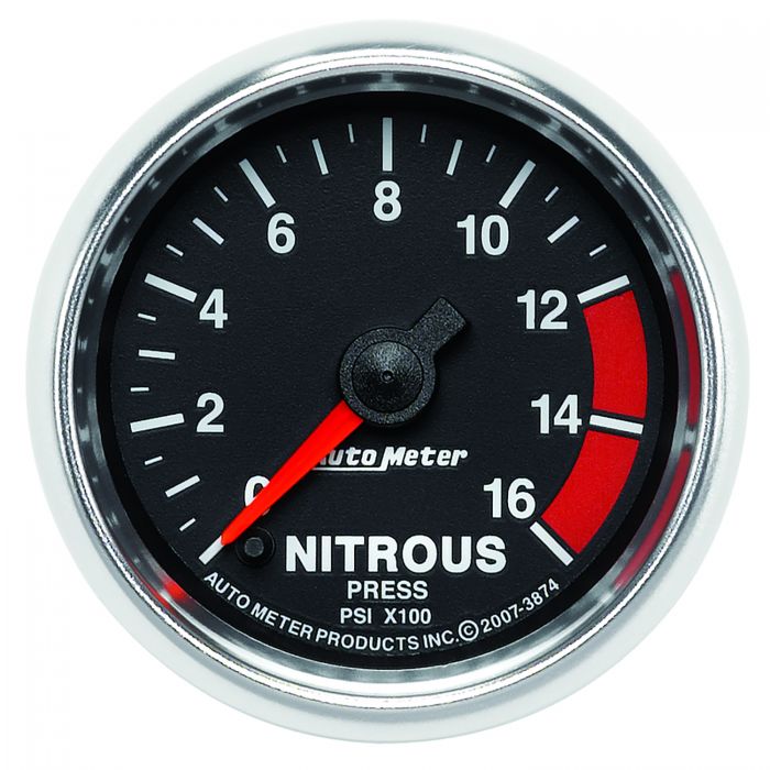 269.19 AutoMeter GS Series Stepper Motor Nitrous Pressure Gauge (2-1/16
