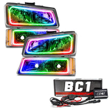 Load image into Gallery viewer, 215.96 Oracle LED Headlight Halo Kit Chevy Silverado (2003-2006) [Square] Multicolored - Redline360 Alternate Image