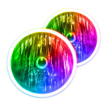 Load image into Gallery viewer, Oracle 7" Round LED Headlight Halo Kit - Multicolored - ColorSHIFT w/ No Controller Alternate Image