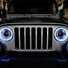 Load image into Gallery viewer, Oracle 7" Round LED Headlight Halo Kit - Multicolored - ColorSHIFT w/ No Controller Alternate Image