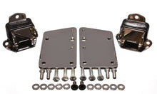 Load image into Gallery viewer, Energy Suspension GM LS Series Motor Mount Conversion Kit Chevy Camaro (69-71) Red or Black Chrome Plate - Black Alternate Image