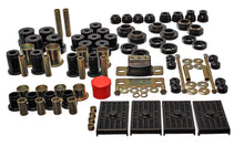 Load image into Gallery viewer, Energy Hyper-Flex Master Bushing Set Chevy Camaro (67 68 69) w/ Multi Leaf Springs - Red or Black - Black Alternate Image