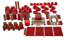 Load image into Gallery viewer, Energy Hyper-Flex Master Bushing Set Chevy Camaro (67 68 69) w/ Multi Leaf Springs - Red or Black - Red Alternate Image