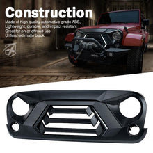 Load image into Gallery viewer, Xprite Grille Jeep Wrangler JK/JKU (2007-2018) Angry Grille Vader Series w/ Turn Signal &amp; LED Lights - Default Title Alternate Image
