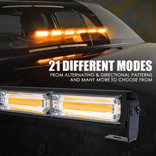 Load image into Gallery viewer, 68.99 Xprite COB LED Strobe Light Bar 27" G2 Vigilante Series 30W Traffic Advisor - White-Red/Amber - Redline360 Alternate Image