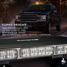 Load image into Gallery viewer, Xprite Rooftop LED Strobe Lights 18" Response Series w/ Magnetic Mount For Emergency Trucks / Vans - White/Amber Alternate Image