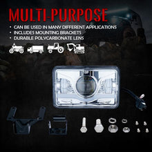 Load image into Gallery viewer, Xprite 6100 Evolution 4x6" CREE LED Headlight with Sunrise Type DRL - 1pc / 2pc / 4pc - 1pc Alternate Image