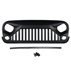 143.99 Xprite Gladiator Grill Jeep Wrangler JK (2007-2018) Black Grill - Redline360