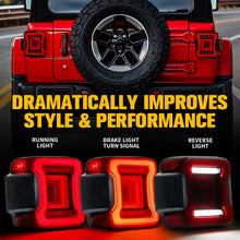 Load image into Gallery viewer, 225.99 Xprite LED Tail Lights Jeep Wrangler JL (2018-2019-2020) X-Pro Infinity Series - Redline360 Alternate Image