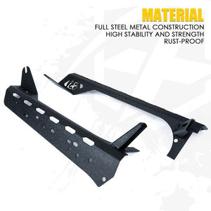 89.99 Xprite Light Bar Mounting Brackets w/ Lower Jeep Wrangler TJ LJ (1997-2006) Mamba Series Front Windshield 50" - WLB-0028-G1 - Redline360